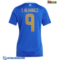 Fotballdrakt Dame Argentina Julian Alvarez #9 Bortedrakt Copa America 2024 Kortermet